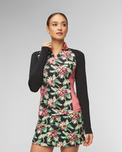 RLX Ralph Lauren Women's UV Jersey 1/4 Zip Pullover - Island Bamboo Floral Multi Size: Small & Medium