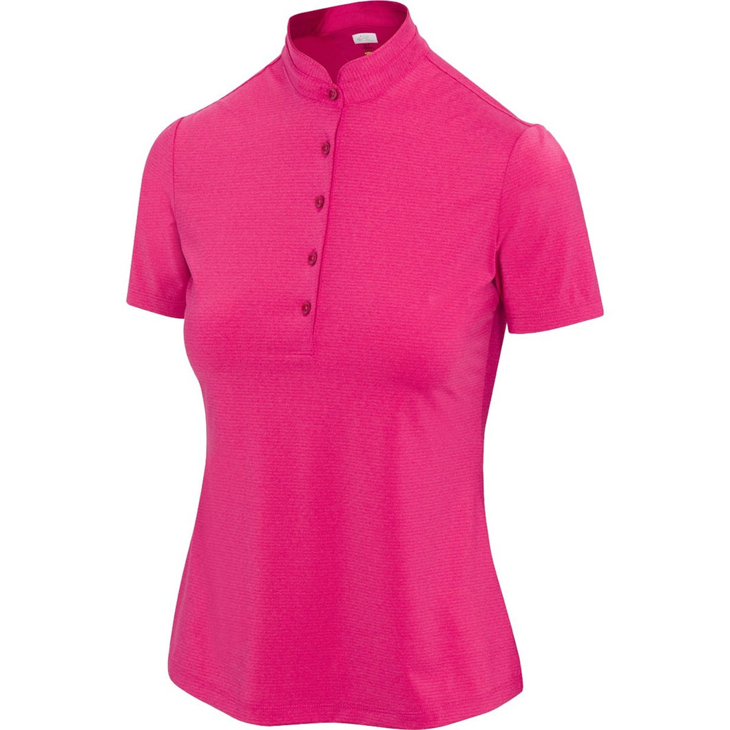 Greg Norman Heather Drop Needle Shirt Polo Short Sleeve G2F24K417 French Parfait Heather Size: Medium