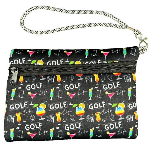 Wristlet - Golfaholic Black