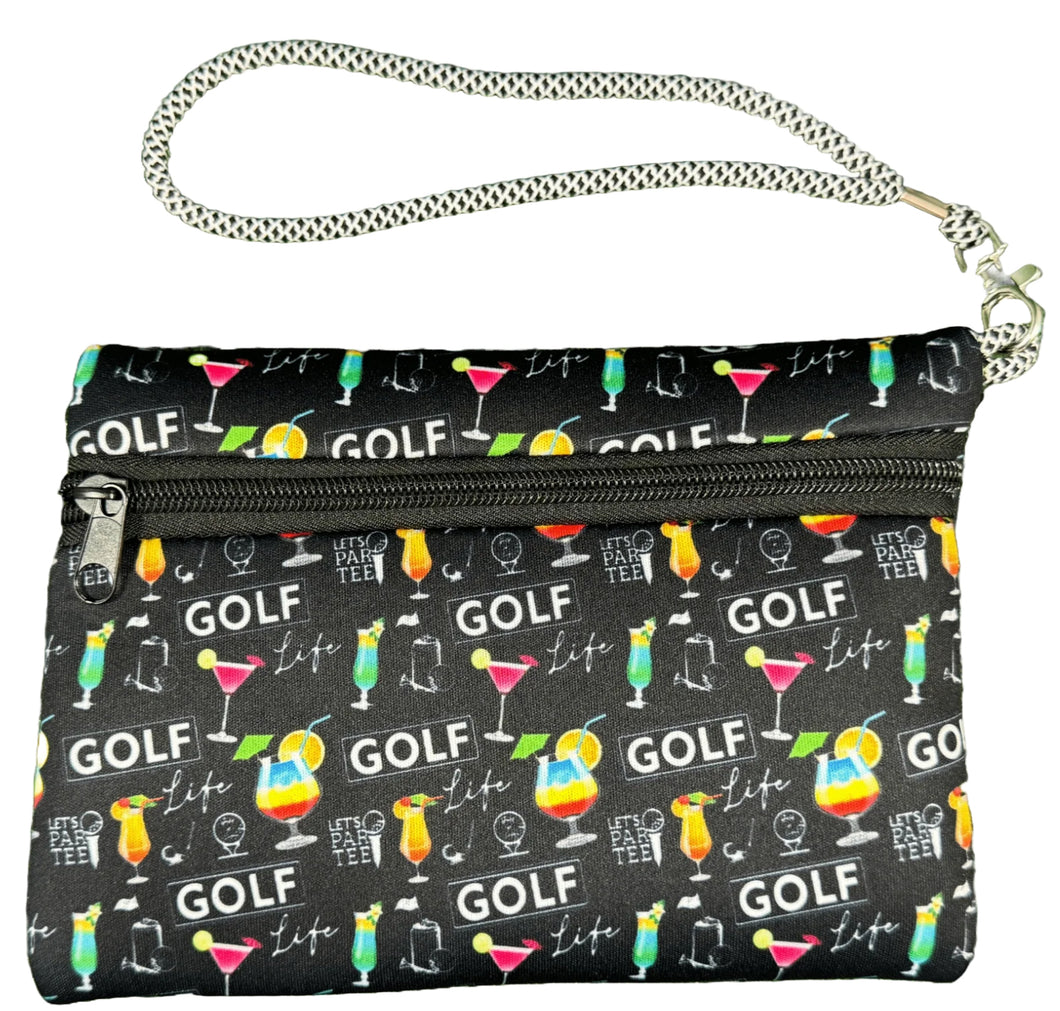 Wristlet - Golfaholic Black