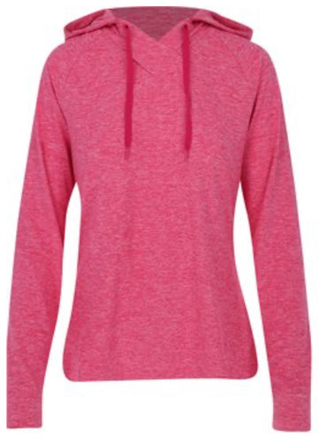 Greg Norman Isabella Hoodie French Parfait Heather Outerwear Pullover G2S23K489 Size: Medium