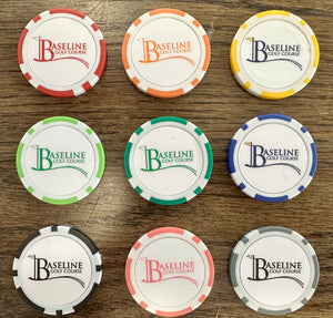 Baseline Logo Poker-Chip Ball Markers