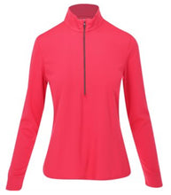 Greg Norman Fairway 1/2 Zip Mock Outerwear Pullover G2S23K077 Strawberry Size: Medium