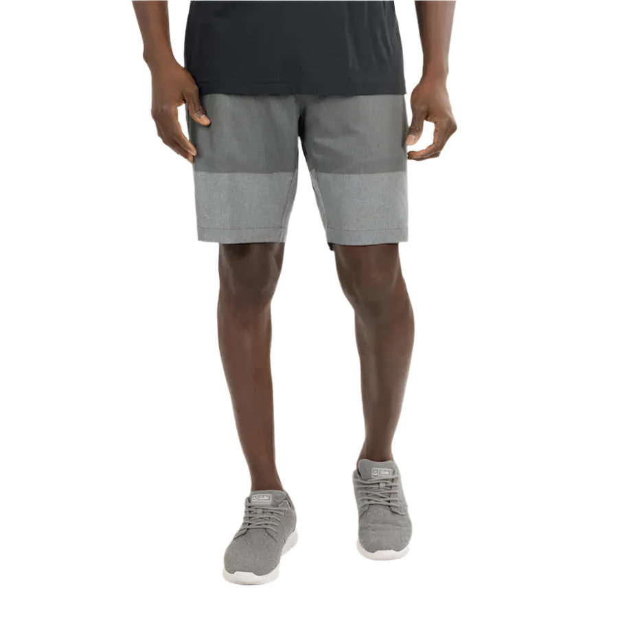 Travis Mathew Why Worry Shorts 1MW203 Heather Stone Pinstripe
