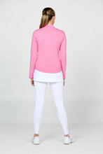 Sofibella HALF ZIP LONG SLEEVE - UV COLORS 2620NROA Color: Rosa Size: Medium