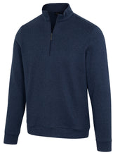 Greg Norman LINED QUARTER-ZIP WIND SWEATER G7S24S136 Navy Heather Size: Large