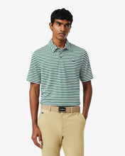 LACOSTE Regular Fit Ultra Dry Striped Golf Polo DH3187-51 Green / White • 291-MEDIUM
