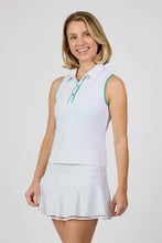 Sofibella SLEEVELESS POLO - ALPINE WHITES 2521ALWWHT Color: White Size: Small