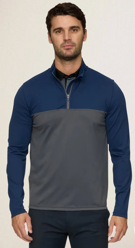 Flag & Anthem MADEFLEX JOURNEY STRETCH 1/4-ZIP M-COREKT1837 Navy/Charcoal Size: Medium
