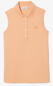 Lacoste Sleeveless Stretch Polo PF5445 IXY Light Orange Size: Medium