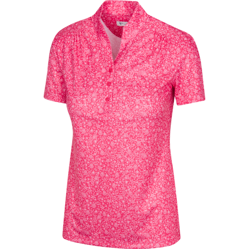 Greg Norman STARFISH & SHELLS S/S POLO STRAWBERRY G2S23K401 Size: Medium