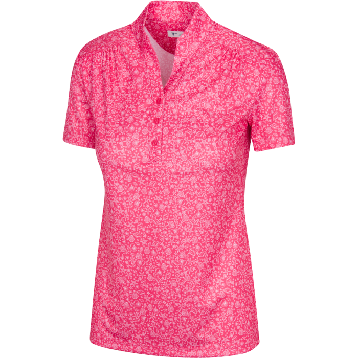 Greg Norman STARFISH & SHELLS S/S POLO STRAWBERRY G2S23K401 Size: Medium