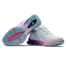 FootJoy Womens Fuel Sport Golf Shoes - White/Purple 90547