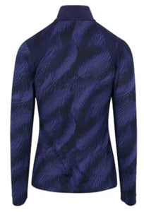 Dunning Rhona Ventilated 1/4 Zip Outerwear Pullover D2F24K129 Night Sky Size: Medium