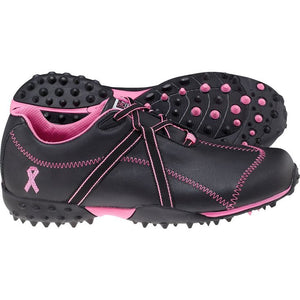 FootJoy Women's Project Spikeless Golf Shoes - Black/Pink 95663