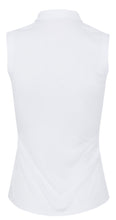 Dunning Freya Jersey Performance Sleeveless Polo D2F24K434- White Size: Med