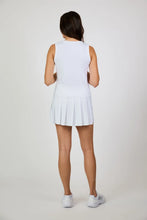 Sofibella HALF ZIP TANK - WHITE STRIPES 2531WSTWHT Color: White Size: Small