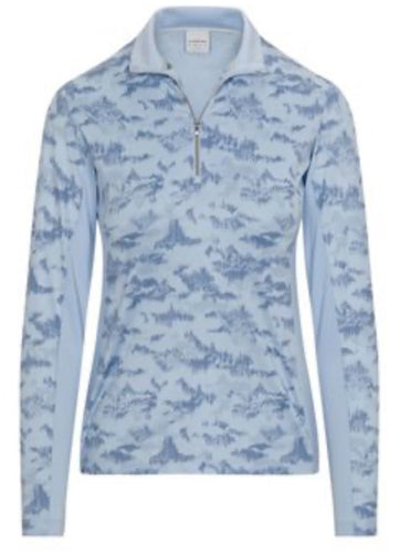 Dunning Tully Ventilated Performance Shirt Polo Long Sleeve Angel D2S24K424 Size: Medium