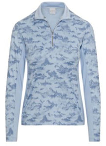 Dunning Tully Ventilated Performance Shirt Polo Long Sleeve Angel D2S24K424 Size: Medium
