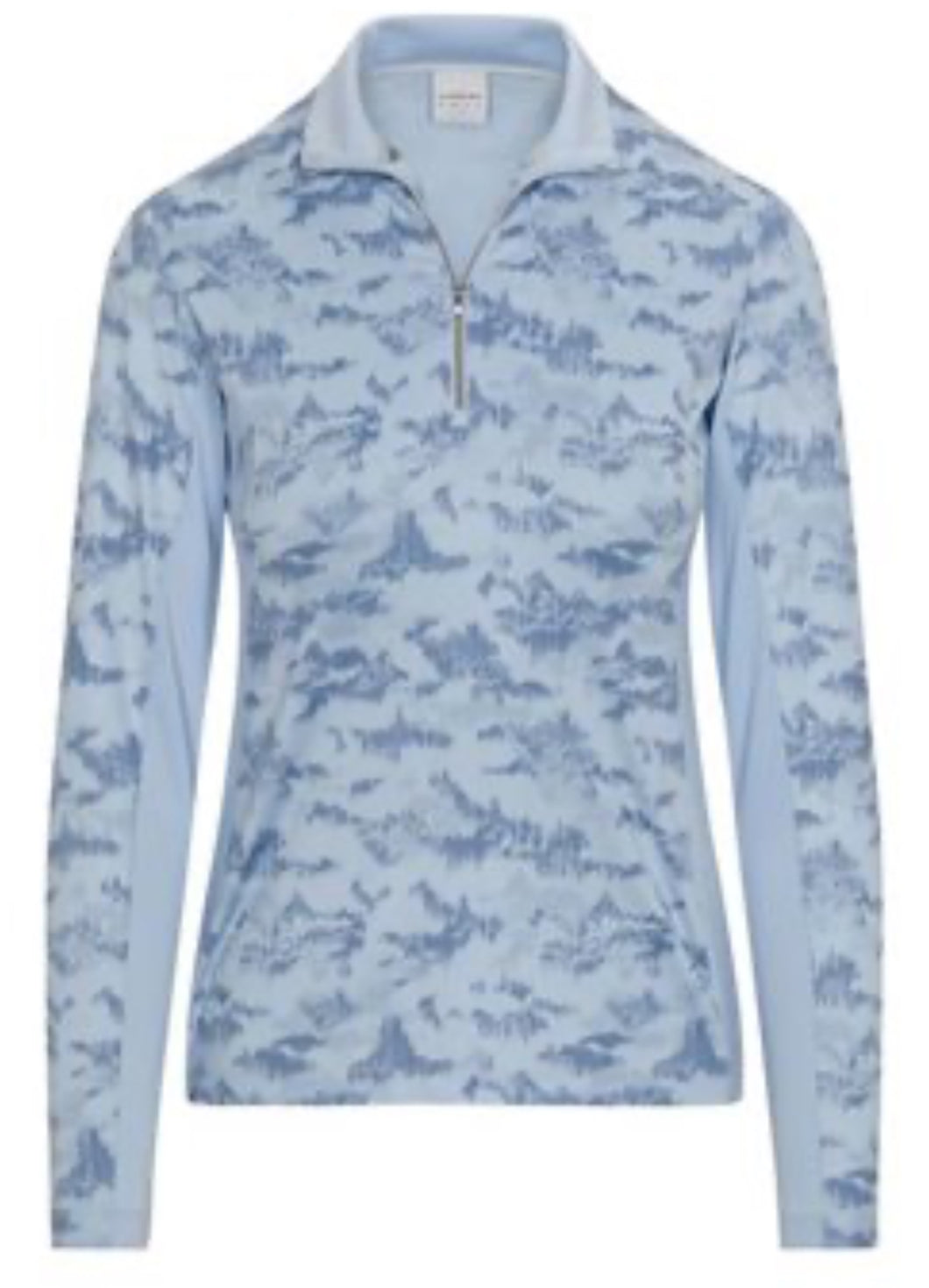Dunning Tully Ventilated Performance Shirt Polo Long Sleeve Angel D2S24K424 Size: Medium