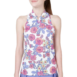 Swannies Sleeveless Kalli Polo White Size:Med