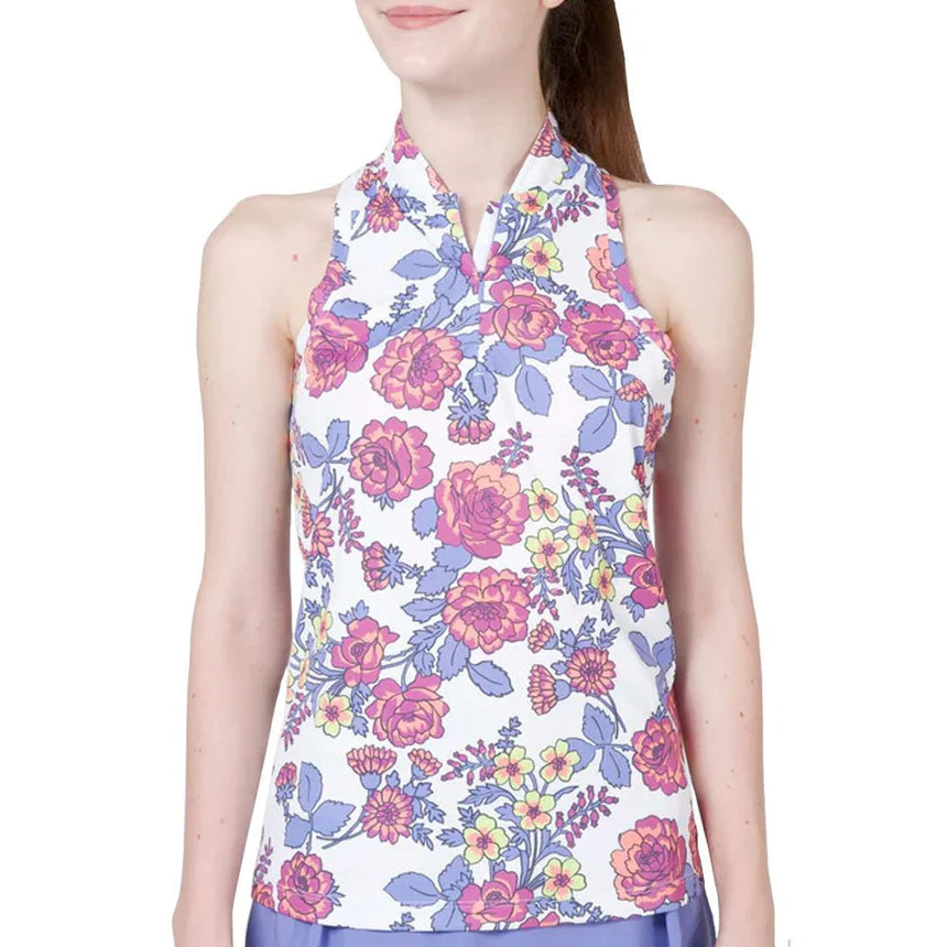 Swannies Sleeveless Kalli Polo White Size:Med