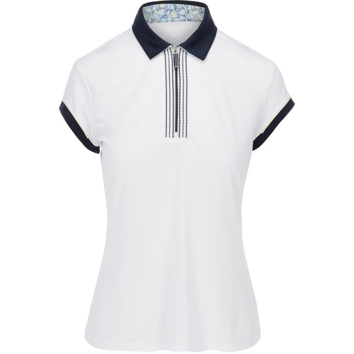 Greg Norman Nikki ML75 Stretch Shirt Polo Short Sleeve G2S24K103 White Size: Medium
