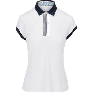 Greg Norman Nikki ML75 Stretch Shirt Polo Short Sleeve G2S24K103 White Size: Medium