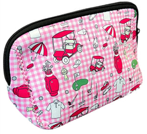 Neoprene Cosmetic Pouch - Ladies Day Out (Pink)