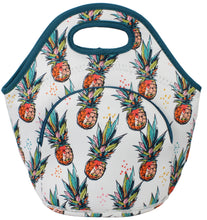 Neoprene Lunch Bag with Pocket - Pineapple