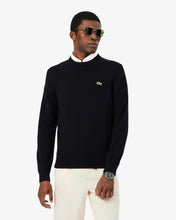 LACOSTE Men's Crew Neck Wool Sweater AH1988-51-031 BLACK - MEDIUM