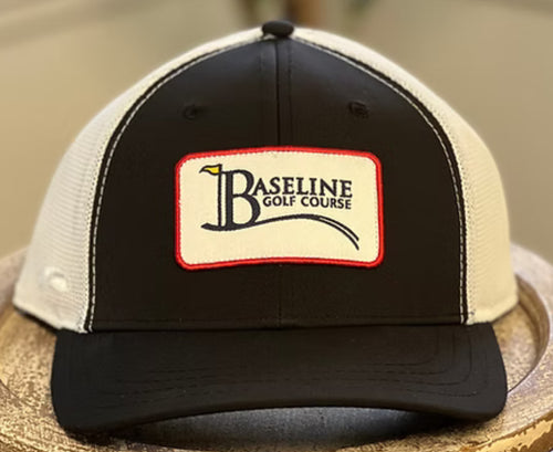 Baseline Mesh Rectangle Logo Baseball Hats