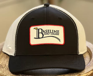 Baseline Mesh Rectangle Logo Baseball Hats