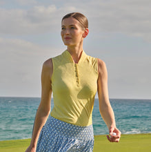 GREG NORMAN COLBY SLEEVELESS POLO G2S25K802 HONEY GOLD