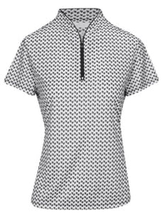 Greg Norman ML75 Microlux Fan Black Shirt Polo Short Sleeve G2S24K411 Size: Medium