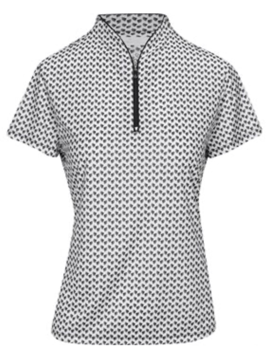Greg Norman ML75 Microlux Fan Black Shirt Polo Short Sleeve G2S24K411 Size: Medium