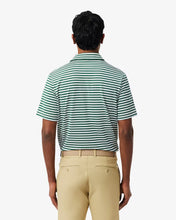 LACOSTE Regular Fit Ultra Dry Striped Golf Polo DH3187-51 Green / White • 291-MEDIUM