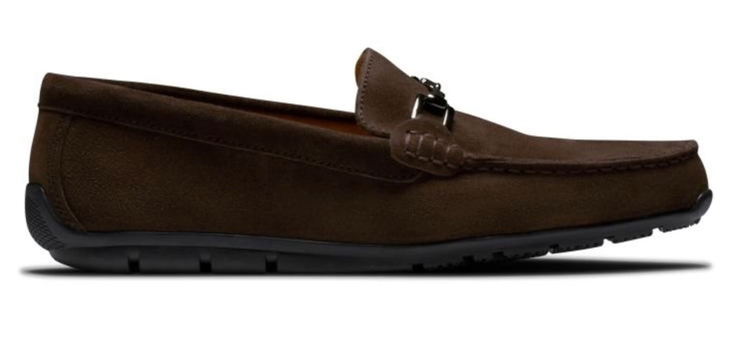 FootJoy Club Casuals Suede Loafer Shoes - Chocolate 79063