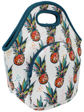 Neoprene Lunch Bag with Pocket - Pineapple