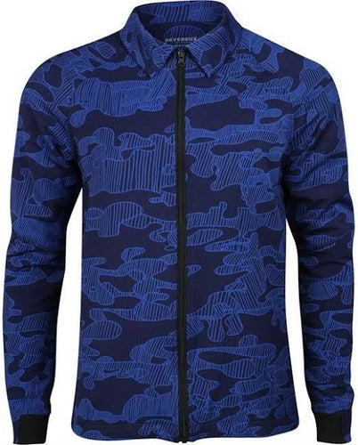 DEVEREUX | Echo Technical Jacket - Canyon Camo Black + Blue Size: Medium