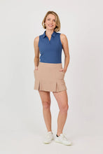 Sofibella FLEX RIB 16" SKORT - QUIET FORCE 2509QUFMOC Color: Mocha Size: Small