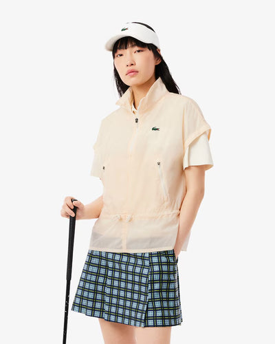 Lacoste Womens UV Protect Water-Repellent Golf Jacket  BF8579 CW XFJ White