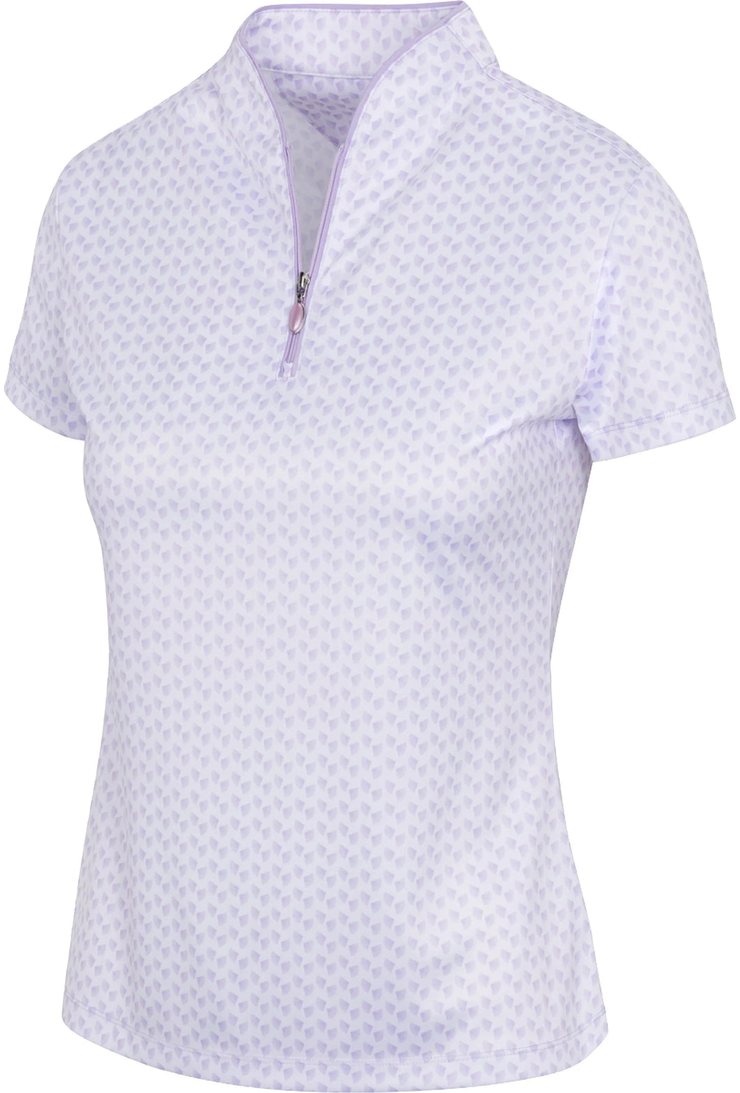 Greg Norman Womens ML75 Microlux Fan Golf Polo G2S24K411 Lavender Mist Size: Medium