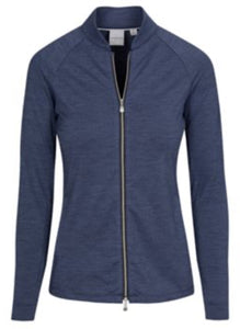 Dunning Skylar Jersey Performance Full-Zip Outerwear Jacket D2S23K284 Halo Heather Size: Small
