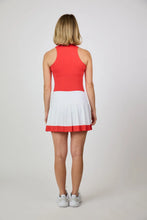 Sofibella PLEATED 14" SKORT - VIVA HIBISCUS 2489VIVWHT Color: White Size: Small