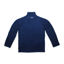 The Weather Apparel Company Men's Poly-Flex ¼ Zip Pullover with Heather front panel Navy 58041-051-Large