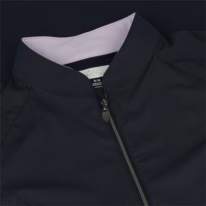 Greg Norman Womens Solar XP Tropic Warp-Knit Full Zip Golf Jacket G2S24K807 Navy Size: Medium