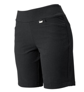 GN Collection Greg Norman Women's Elastic Back 19" Golf Shorts G2S21H525 Black