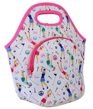 Neoprene Lunch Bag with Pocket - Swinging Ladies