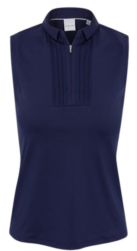 Dunning FREYA JERSEY PERFORMANCE SLEEVELESS POLO D2F24K434 Night Sky Size: Med